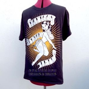 Tattoos Get You Leid T-Shirt, hula girl laid joke